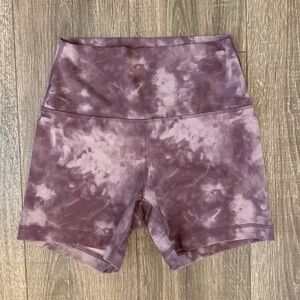 Women's Tie-Dye High-Waisted Biker Shorts